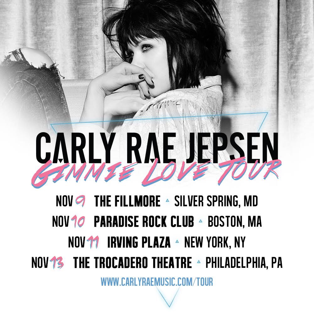 Carly Rae Jepsen Announces Headline Tour | Music Is My King Size Bed